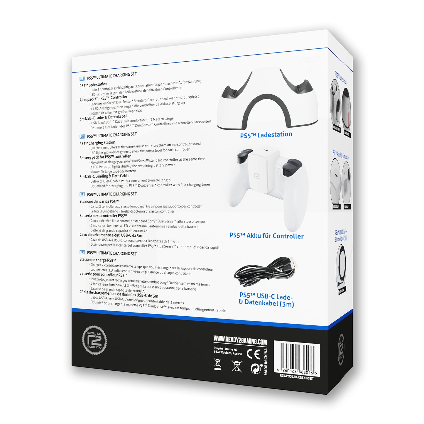 R2G PS5 Ultimate Charging Set