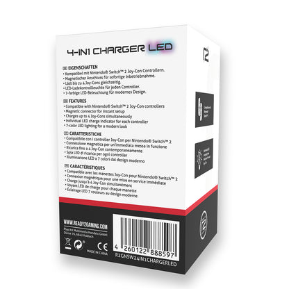R2G Nintendo Switch 2 4in1 Charger LED