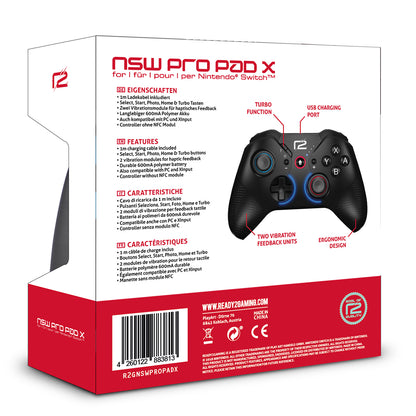 R2G Nintendo Switch Pro Pad X