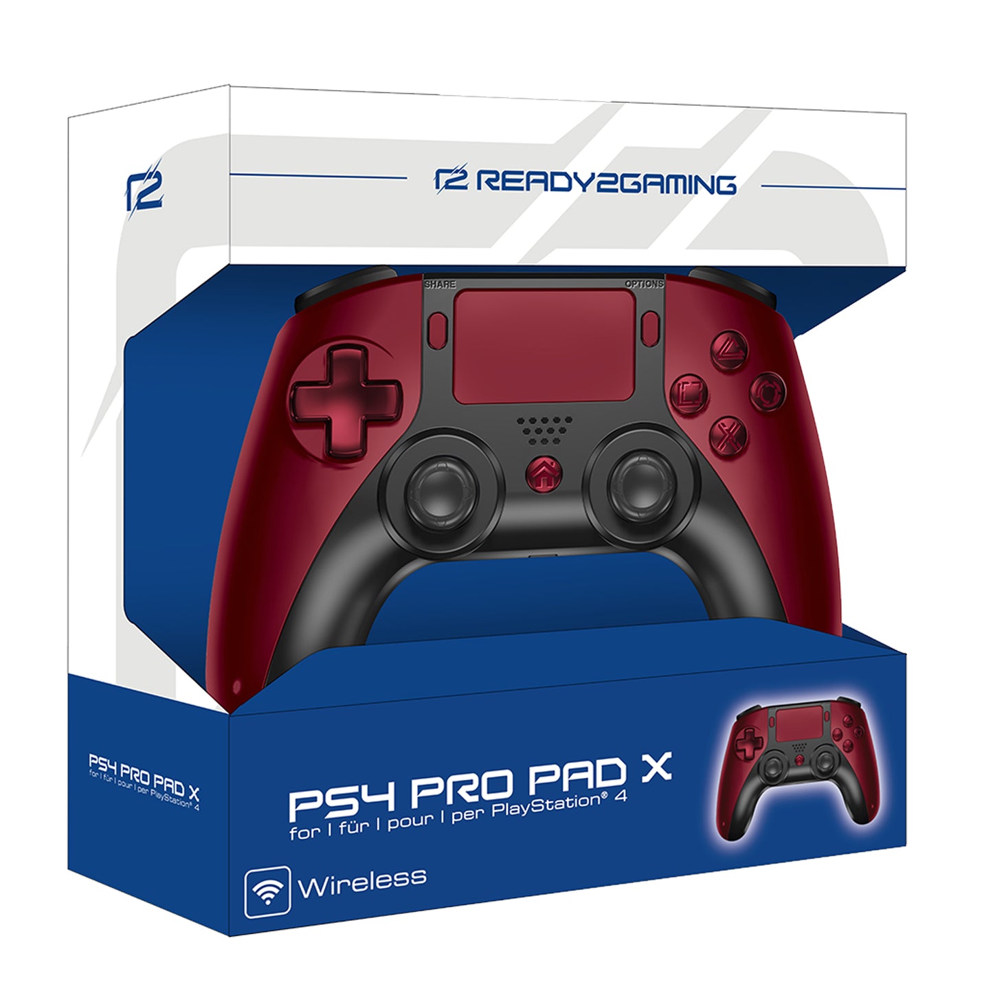 R2G PS4 Pro Pad X RED